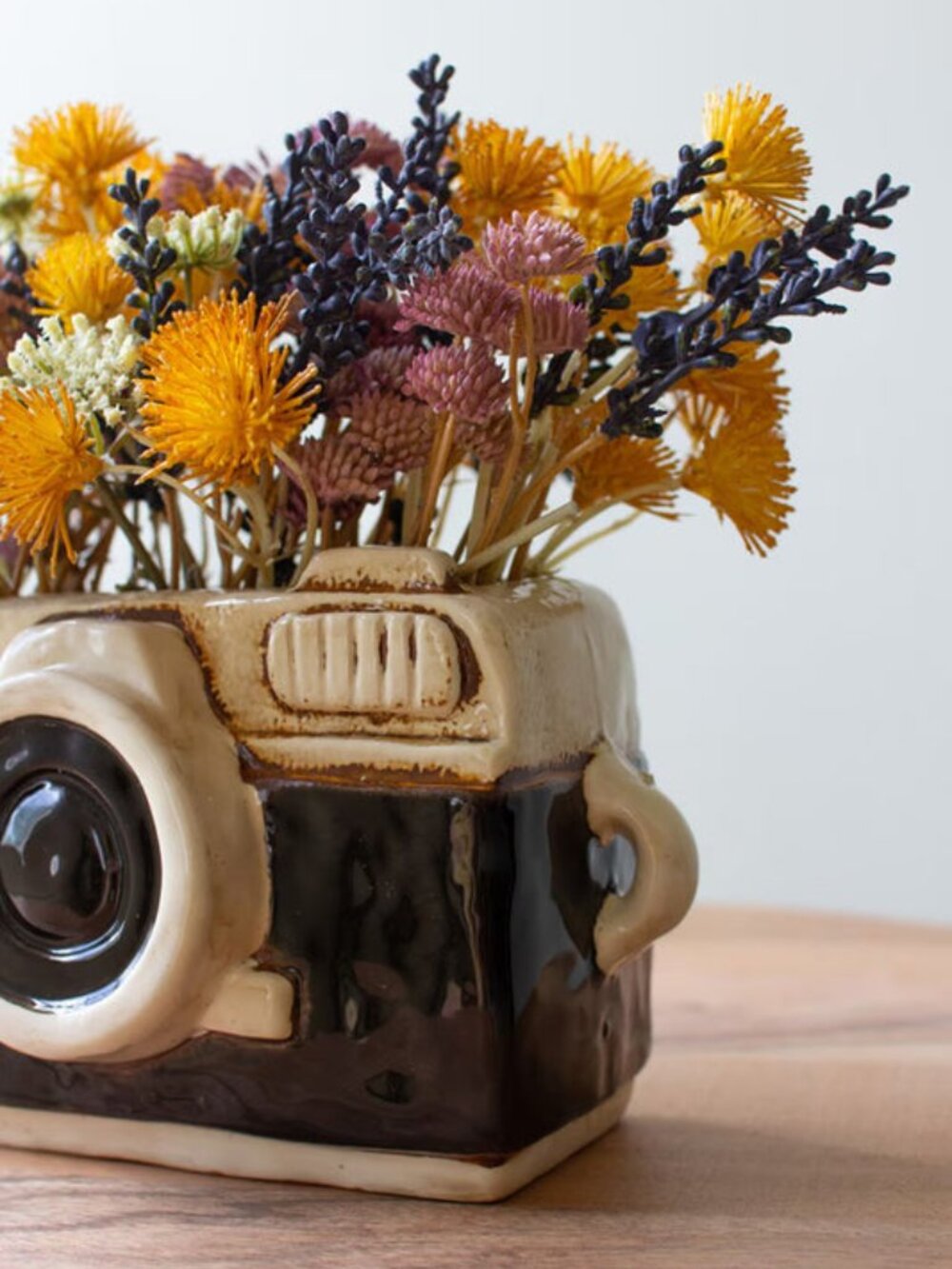 Ceramic Camera Planter - Picture 4 of 4